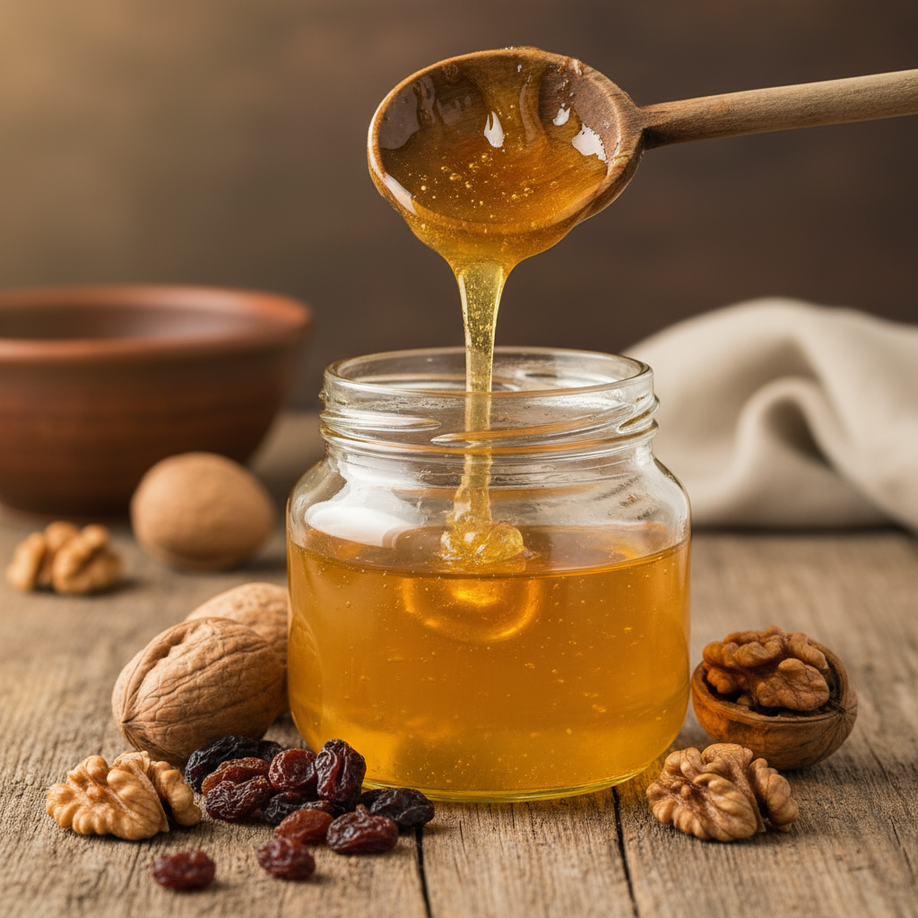 Мёд с орехами